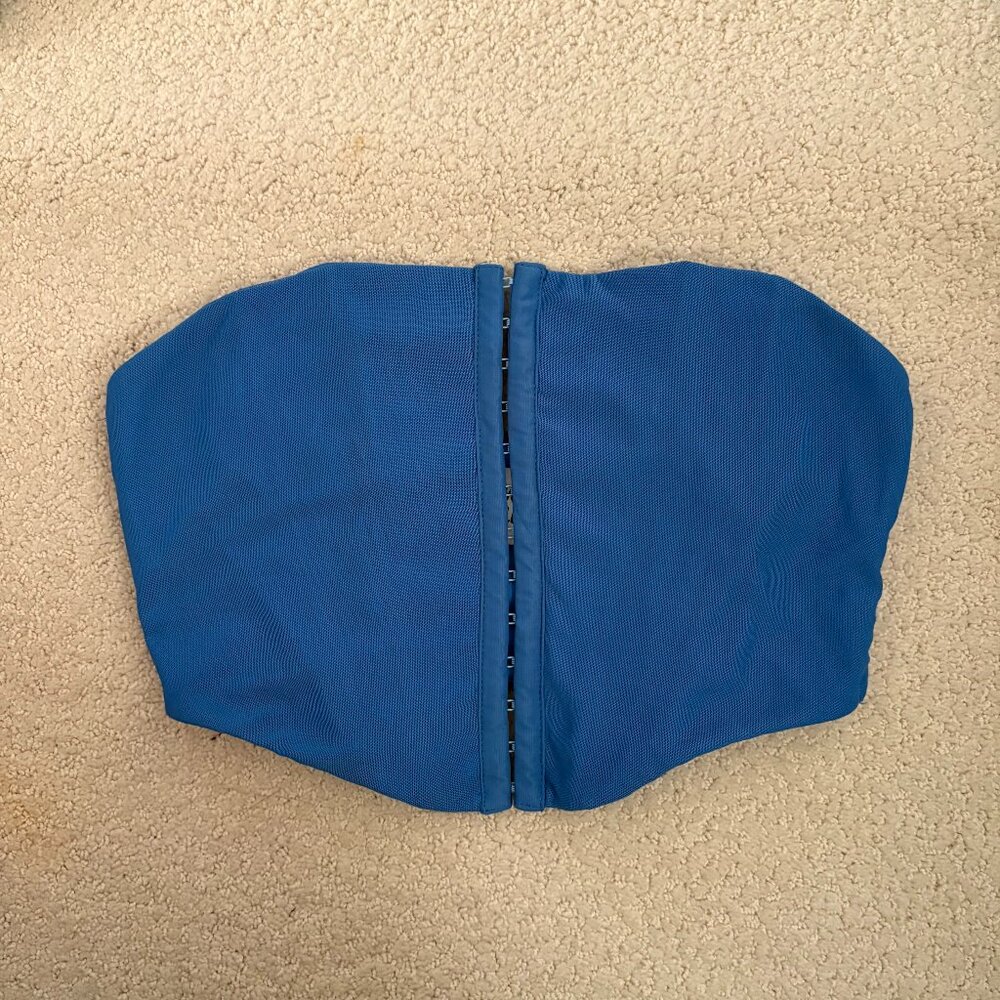 Blue corset top